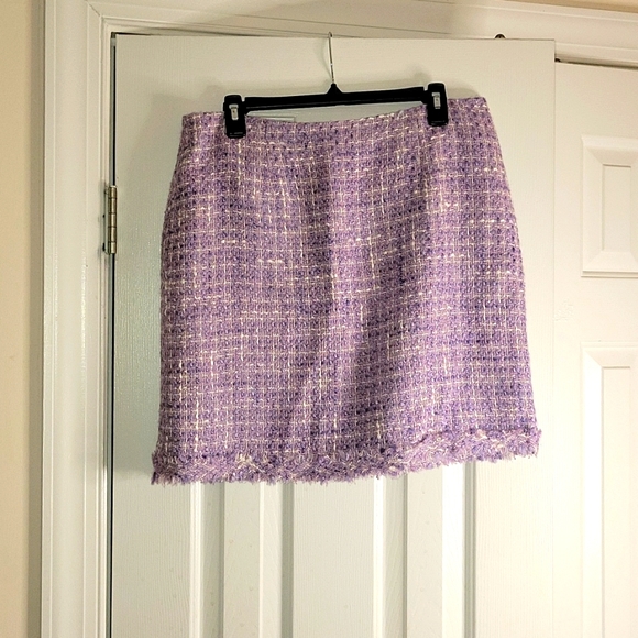 Studio C Dresses & Skirts - Lavender Tweed Skirt
